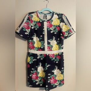 Draper James Floral Romper, Size 8, EUC